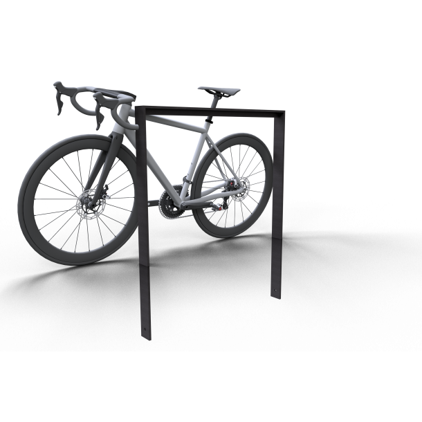 Leaning bracket made of flat steel 80 x12mm | with beam | total width: 1000 mm | hot-dip galvanized and coated DB 703